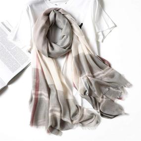 img 3 attached to KS CHOICE Cashmere Feeling Lightweight Women's Accessories for Scarves & Wraps