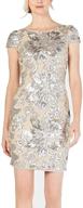 calvin klein womens sequin gunmetal women's clothing for dresses logo