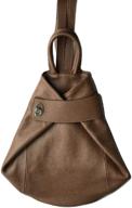 lagaksta italian leather backpack shoulder logo