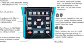 img 2 attached to 📊 Enhanced Performance: all-sun 2 in 1 Handheld Oscilloscope with Color Screen, Dual Channel Scope and Muti Meter - 25MHz