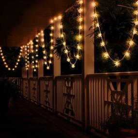 img 1 attached to 🎅 KPCB Tech USB Snowflake Warm White Fairy Lights - 50 LEDs Christmas Lights