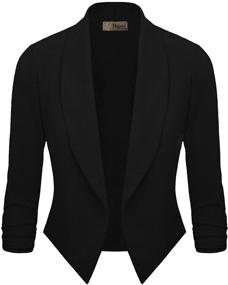img 3 attached to Stylish Womens Casual Office Blazer JK1133 - Chic Women's Clothing in Suiting & Blazers