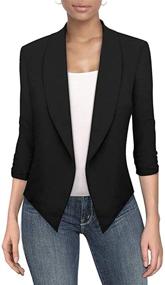 img 4 attached to Stylish Womens Casual Office Blazer JK1133 - Chic Women's Clothing in Suiting & Blazers