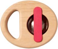 очаруйте и порадуйте с помощью деревянного музыкального тамбурина manhattan toy musical shapes - вечного инструмента для малышей. логотип