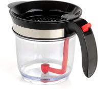 premium 4 cup fat separator with easy bottom release - make fat-free broth, gravy, soups & sauces! logo