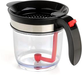 img 4 attached to Premium 4 Cup Fat Separator with Easy Bottom Release - Make Fat-Free Broth, Gravy, Soups & Sauces!