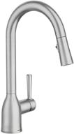 🚰 moen 87233srs adler pull-down kitchen faucet: power clean, spot resist stainless steel magnificence logo