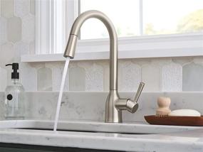 img 2 attached to 🚰 Moen 87233SRS Adler Pull-Down Kitchen Faucet: Power Clean, Spot Resist Stainless Steel Magnificence