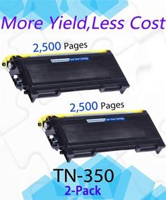 img 3 attached to 🖨️ EasyPrint 2-Pack of Black Compatible TN-350 Toner Cartridge TN350 for Brother IntelliFax-2820 2920 MFC-7220 MFC-7420 MFC-7820N Printer