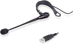img 4 attached to D713U Проводная USB-гарнитура на ухо: Идеальна для компьютерных созвонов и встреч с использованием Zoom, Skype, Microsoft Teams и других программ