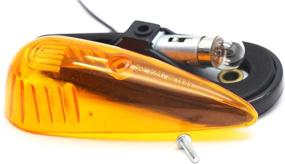 img 2 attached to 🚛 CZC AUTO 5-Pack 5.5" Amber Teardrop Cab Clearance Marker Roof Running ID Lights with ON/OFF Switch - Front & Rear Top-Mounted for Trailer, Truck, RV, Pickup, Semi, Van, Boat, Camper, Bus, Sedan