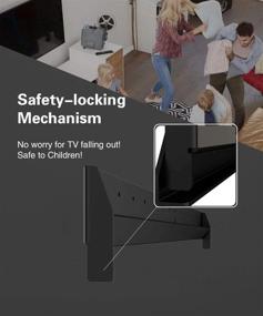 img 1 attached to 📺 Mount Plus MP-NS400: No Stud Tilt TV Wall Mount - Quick Studless Installation, Low Profile Design for 22-55" TVs Up to 70LBS - Securely Anchors TV to Dry Wall (1 Pack)