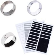 🔒 evenwils invisible ring size adjuster 3 sheets - tightening loose rings, jewelry guard, spacer, sizer, fitter for wide rings - multi-size ring resizer, 54 pcs + 3 diy zone logo