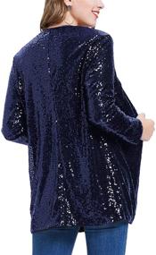 img 2 attached to KANCY KOLE Womens Sleeve Sparkly Women's Clothing and Coats, Jackets & Vests