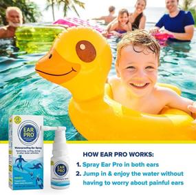 img 2 attached to Ear Pro All Natural Swimmer Ear Spray: Safe, Easy, and Effective Ear Protection for 👂 Kids and Adults - Prevent Water Trapped, Ear Problems, and Protect Hearing. 1 Pack - 200 Uses