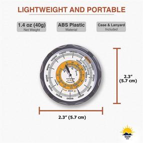 img 1 attached to 🗻 Sun Company Altimeter 202 - Battery-Free Altimeter and Barometer with Weather-Trend Indicator and Soft Leather Case - Altitude Reading Range: 0 to 15,000 Feet