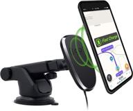 🔌 hands-free wireless charging: naztech magbuddy car dash mount for iphone 12/se/11/pro max, galaxy s20/s10/s9 & more [black] logo