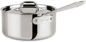 img 4 attached to 🍳 All-Clad 4203 Stainless Steel Tri-Ply Bonded Sauce Pan with Lid - Dishwasher Safe Cookware, 3-Quart, Silver