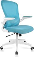 🪑 felixking ergonomic office chair with adjustable height, swivel computer mesh chair - blue logo