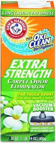 img 4 attached to Powerful 6-Pack: Arm & Hammer Extra Strength Odor Eliminator for Carpet and Room, 30 Ounce