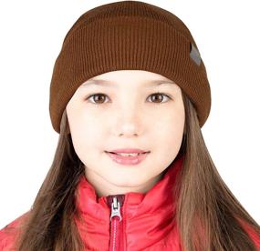 img 3 attached to Warm and Stylish Meriwool Kids' Beanie - Premium Merino Wool Ribbed Knit Winter Hat for Boys and Girls