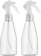 💦 dedoot clear spray bottle for hair, 2 pack - 7oz refillable plastic trigger sprayer for cleaning solutions, hair care, essential oils logo