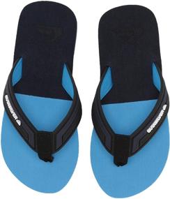 img 4 attached to 👣 Quiksilver Molokai Eclipsed Deluxe Flip Flop Детская обувь для мальчиков: Стильная и высококачественная обувь для мальчиков