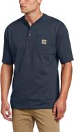 carhartt workwear pocket henley - 4x large: durable and functional workwear logo