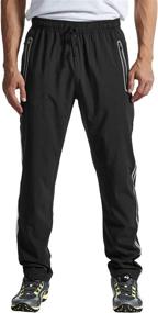 img 4 attached to 🏔️ TBMPOY Men's Outdoor Hiking Pants - Quick Dry, Lightweight, Wind & Sun Protection, Running Jogger, with Zipper Pockets