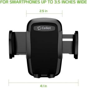 img 1 attached to 📱 Cellet Car Air Vent Phone Holder Mount - Adjustable Car Phone Holder Compatible/Replacement for OnePlus 7T, 7TPro, 7 Pro, 6T, 6, Google Pixel 4, 4XL, 3a, 3aXL, 3, 3 XL, 2, 2XL, iPhone 12, 11 Pro Max, Xr, Xs Max, Xs, X, 8