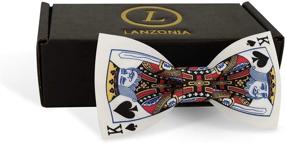 img 3 attached to 🎀 Lanzonia Bowtie Novelty American Patterned Boys' Accessories: Perfect Bow Ties for a Stylish Twist!