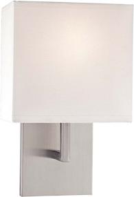 img 1 attached to 💡 George Kovacs P470-084 Brushed Nickel Wall Sconce with 1 Light