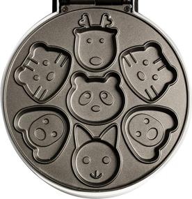 img 2 attached to Animal Mini Waffle Maker - Create 7 Adorable Shaped Pancakes: Cat, Dog, Reindeer & More! Non-Stick Electric Waffler - a Fun Gift