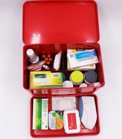 img 1 attached to 🩺 Retro Metal Medicine Storage Cabinet