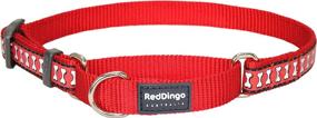 img 1 attached to 🐶 Large Reflective Martingale Dog Collar by Red Dingo