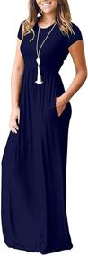 img 2 attached to 👗 MISFAY Casual Sleeve Dresses with Pockets for Women's Clothing