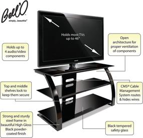 img 2 attached to 📺 Bell'O PVS4204HG мебель для аудио- и видеоаппаратуры для телевизоров от 27 до 46 дюймов