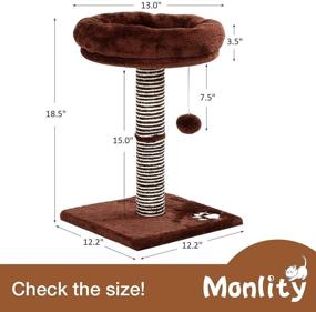 img 3 attached to Compact Indoor Cat Scratch Post Tower: Ideal for Small Cats, Ensuring Optimal Scratching and Playtime