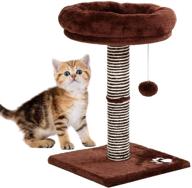 compact indoor cat scratch post tower: ideal for small cats, ensuring optimal scratching and playtime logo