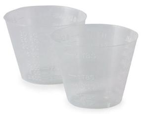 img 2 attached to 🥤 McKesson Medicine Cup 1 oz - 5 Pack of 100, 500 Translucent Plastic Disposable Cups