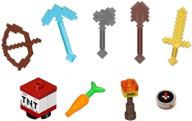 🔫 minecraft-themed lego minifigure weapon accessory logo