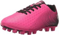 👟 optimized vizari unisex stealth soccer shoes for little girls logo