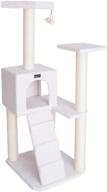 armarkat b5301 53-inch cat tree: stylish ivory climbing paradise for cats logo