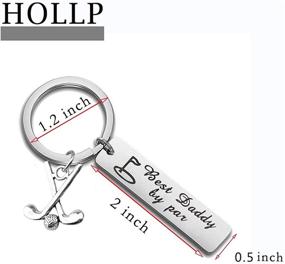 img 3 attached to HOLLP Keyring Fathers Jewelry Keychain