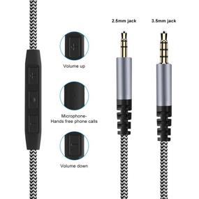 img 3 attached to LANMU 3.5mm to 2.5mm Audio Cable: Compatible Replacement for Bose 700/QC35II/QC35/QC25 Headphones, Mic & Volume Control-5FT