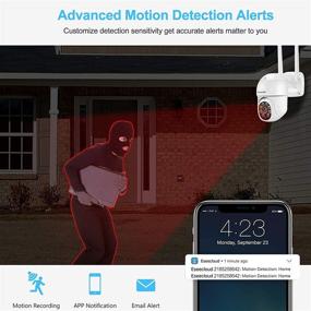 img 1 attached to 🎥 Enhanced Surveillance: SmartSF Wireless Security Camera System with Two-Way Audio, 8CH Expandable, 1TB Storage, 3MP Bullet Cameras & PTZ Cameras, IP66 Waterproof, Night Vision, Remote Access, Motion Record - 7/24