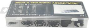 img 2 attached to 🔒 300 Pieces External Circlip Snap Retaining Clip Ring Assortment Set - OFNMY 3-32mm