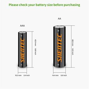 img 2 attached to Аккумуляторы Shentec на 2500 мАч, перезаряжаемые 1000 мАч
