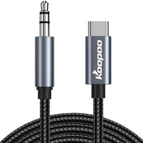 img 4 attached to 🎧 Кабель-адаптер KOOPAO USB C to 3.5mm Audio Aux Jack - 3.28Ft Type C, совместимый с iPad Pro 2018, Google Pixel 2 3 XL, Moto Z, Galaxy Note10+, Huawei, HTC - разъем для наушников