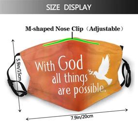 img 3 attached to 🙏 Jesus Jesus Face Mask Fashion Scarf: Stylish & Sustainable Balaclavas for Men and Women